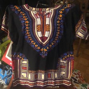Pretty Med. African Shirt (Dashiki) I love the Pattern & Vibrant Colours!